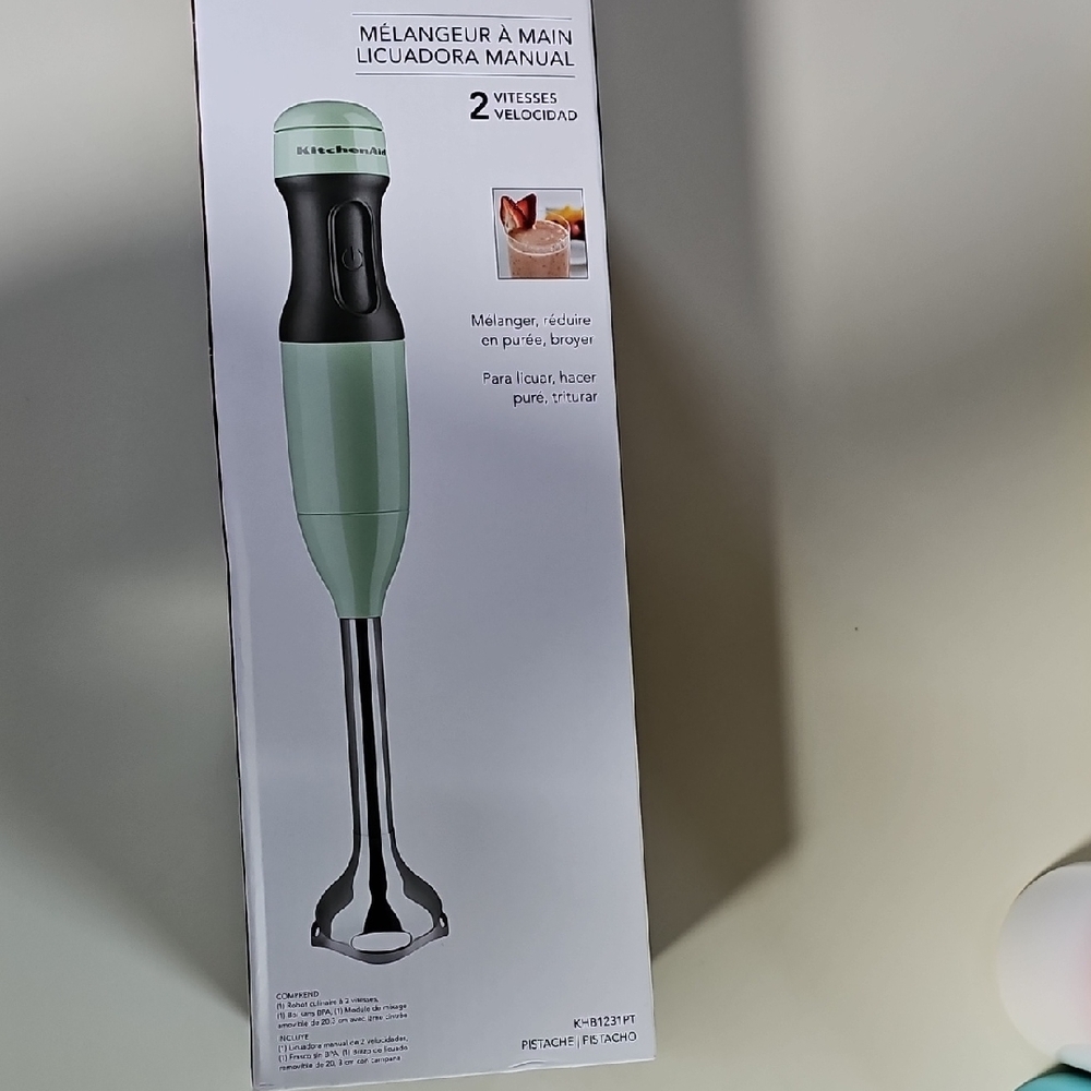 KitchenAid Two-Speed Hand Blender in Mint Green